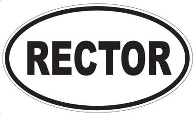 RECTOR - Oval Sticker