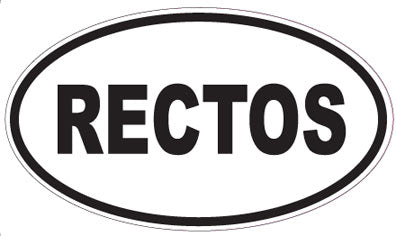 RECTOS - Oval Sticker