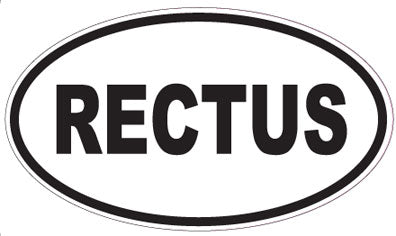 RECTUS - Oval Sticker
