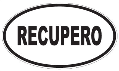 RECUPERO - Oval Magnet