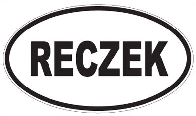RECZEK - Oval Magnet