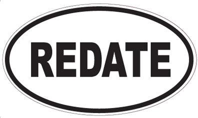 REDATE - Oval Sticker