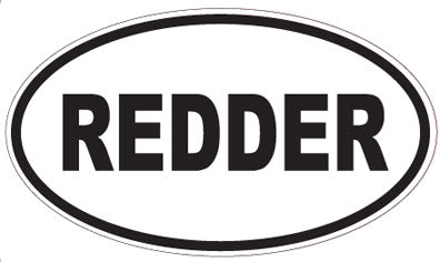 REDDER - Oval Sticker