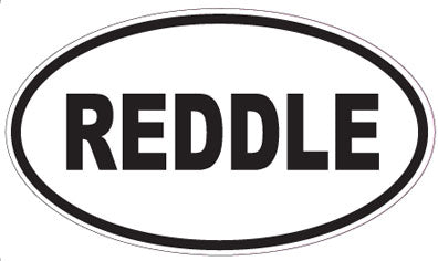REDDLE - Oval Sticker