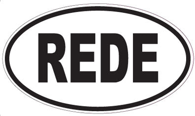 REDE - Oval Sticker