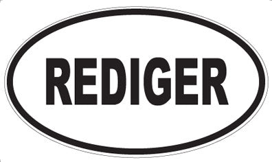 REDIGER - Oval Magnet
