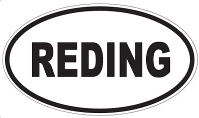 REDING - Oval Sticker