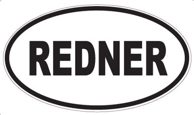 REDNER - Oval Magnet