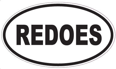 REDOES - Oval Sticker