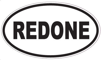 REDONE - Oval Sticker