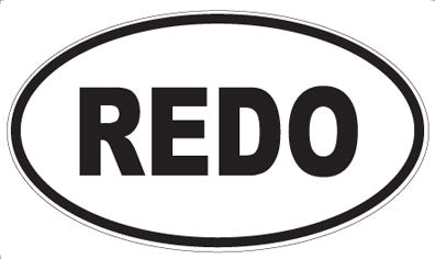 REDO - Oval Magnet