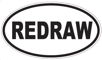 REDRAW - Oval Sticker