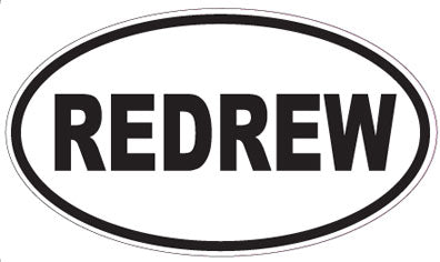 REDREW - Oval Sticker
