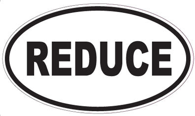 REDUCE - Oval Sticker