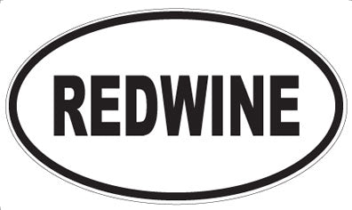 REDWINE - Oval Magnet