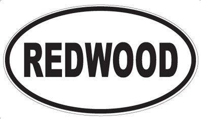 REDWOOD - Oval Sticker