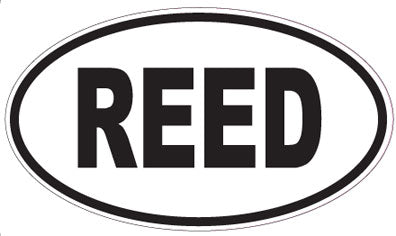 REED - Oval Sticker