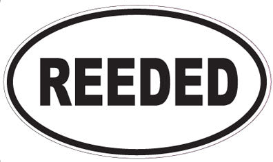 REEDED - Oval Sticker