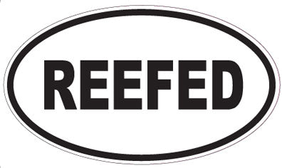 REEFED - Oval Sticker