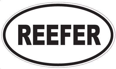 REEFER - Oval Sticker