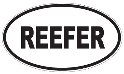 REEFER - Oval Magnet