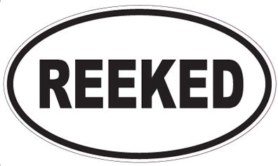REEKED - Oval Sticker