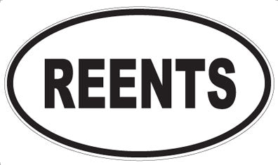 REENTS - Oval Magnet