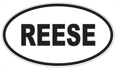 REESE - Oval Sticker