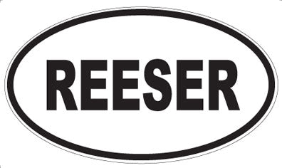 REESER - Oval Magnet