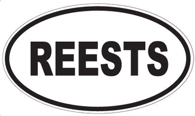 REESTS - Oval Sticker