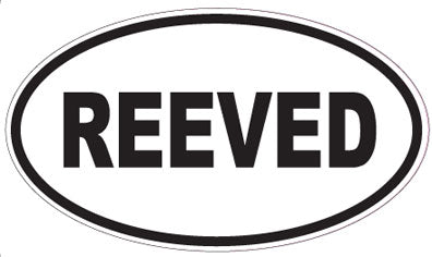 REEVED - Oval Sticker