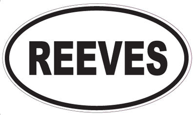 REEVES - Oval Sticker