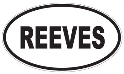REEVES - Oval Magnet