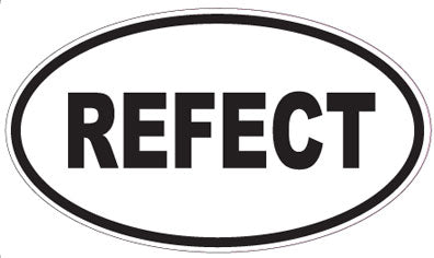 REFECT - Oval Sticker