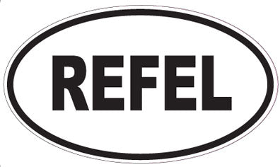 REFEL - Oval Sticker