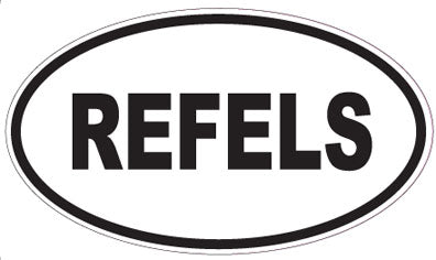 REFELS - Oval Sticker