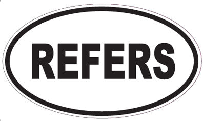 REFERS - Oval Sticker