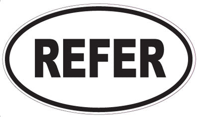 REFER - Oval Magnet