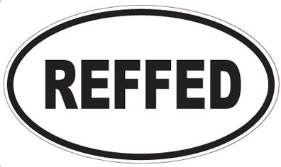 REFFED - Oval Sticker
