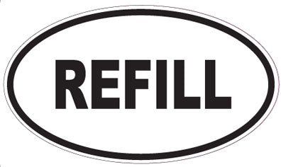 REFILL - Oval Sticker