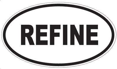 REFINE - Oval Sticker
