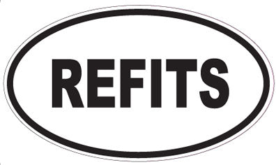 REFITS - Oval Sticker