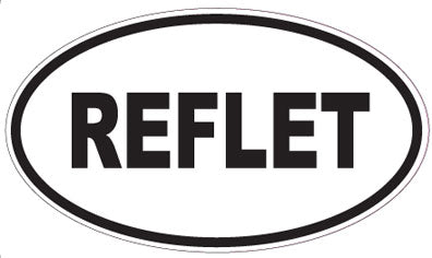 REFLET - Oval Sticker
