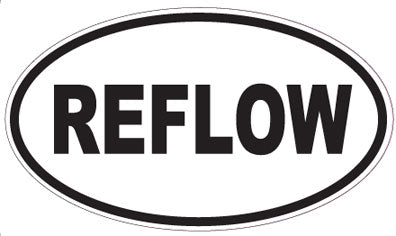 REFLOW - Oval Sticker