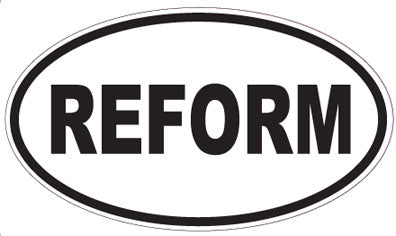 REFORM - Oval Sticker