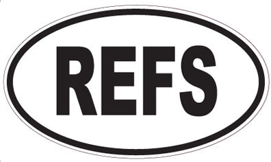 REFS - Oval Sticker