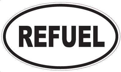REFUEL - Oval Sticker