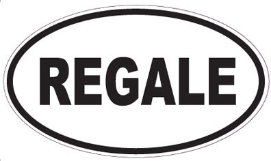 REGALE - Oval Sticker