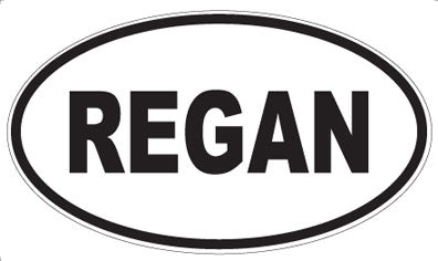 REGAN - Oval Sticker