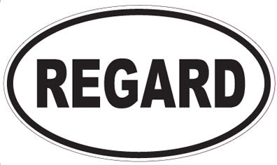 REGARD - Oval Sticker
